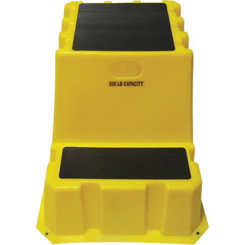 Nestable Industrial Step Stools, 2 Steps, 33" x 25-3/4" x 24" High Nassau Supply