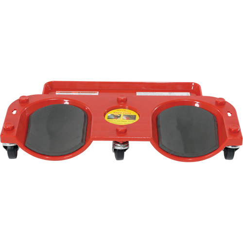 Socle roulant pour les genoux, Plastique, Rouge, Capacit&eacute; 350 lb Nassau Supply