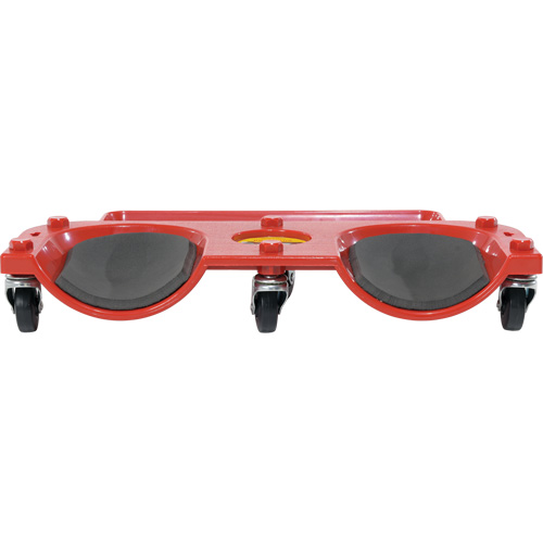 Socle roulant pour les genoux, Plastique, Rouge, Capacit&eacute; 350 lb Nassau Supply