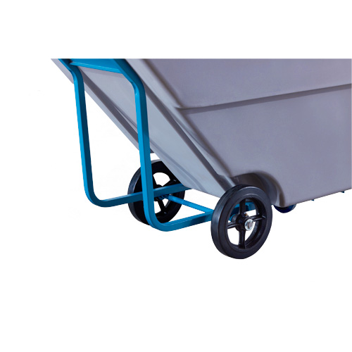 Chariot basculeur en acier, Poly&eacute;thyl&egrave;ne, 0,625 vg³, Capacit&eacute; de charge de 850 lb Nassau Supply
