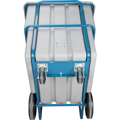Chariot basculeur en acier, Poly&eacute;thyl&egrave;ne, 1,1 vg³, Capacit&eacute; de charge de 2000 lb Nassau Supply