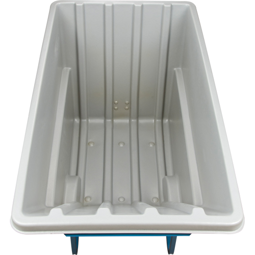 Chariot basculeur en acier, Poly&eacute;thyl&egrave;ne, 1,1 vg³, Capacit&eacute; de charge de 2000 lb Nassau Supply