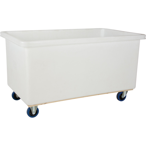 Straight Wall Box Truck, White Polyethylene, 57" L x 34" W x 33" H, 22 cu. ft. Volume, 600 lbs. Capacity Nassau Supply