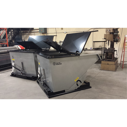 Couvercle en acier pour conteneur autobasculeur Nassau Supply