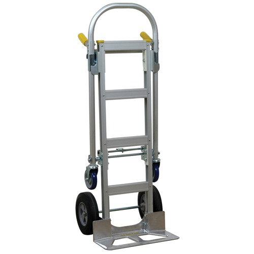 SPTN-JR-T18-SR Spartan Jr. Convertible Hand Truck, Aluminum, 1000 lbs. Capacity Nassau Supply