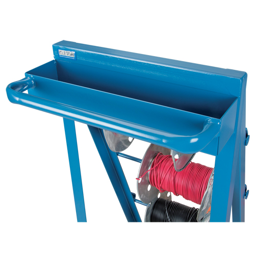 Chariot portatif pour mat&eacute;riaux bobin&eacute;s, Acier, 4 Montants, 24-1/2" la x 49" h x 23" p, Capacit&eacute; de 400 lb Nassau Supply