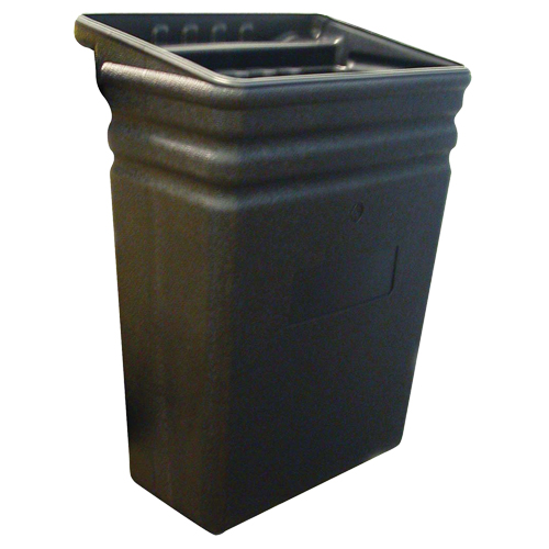 Corbeille &agrave; d&eacute;chets en plastique pour chariot tout usage Nassau Supply