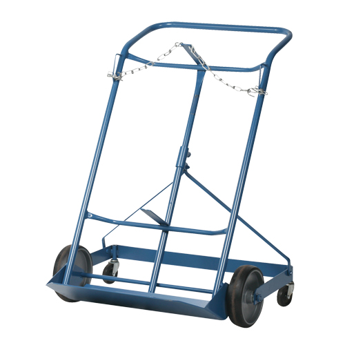 Professional Double Gas Cylinder Truck CC-2, Mold-on Rubber Wheels, 16-7/8" W x 7-1/4" L Base, 500 lbs. Nassau Supply