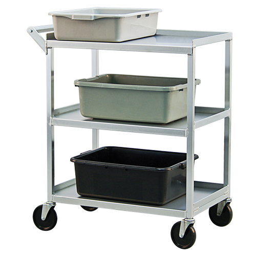 Utility Cart, 3 Tiers, 18-1/2" W x 39" H x 32-1/2" D, 350 lbs. Capacity Nassau Supply