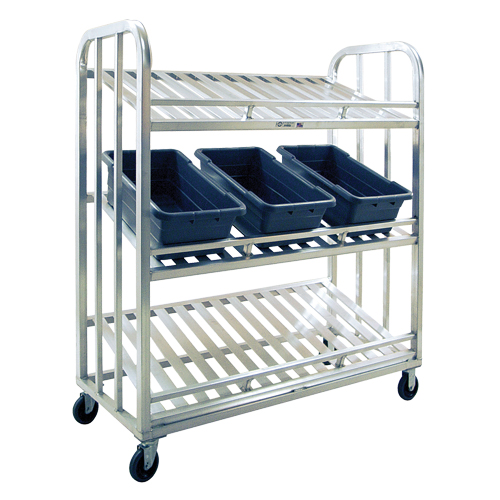 Picking Cart, 3 Tiers, 59" W x 67-1/2" H x 26" D, 1000 lbs. Capacity Nassau Supply