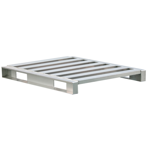 Palette &agrave; canaux en aluminium 4 c&ocirc;t&eacute;s Nassau Supply