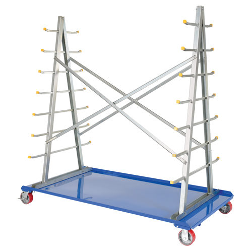 A-Frame Bar & Pipe Cart, Steel, 36-3/4" W x 73-3/4" D x 72-1/2" H, 2000 lbs. Capacity Nassau Supply