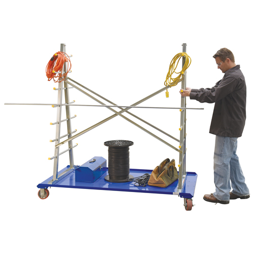 A-Frame Bar & Pipe Cart, Steel, 36-3/4" W x 73-3/4" D x 72-1/2" H, 2000 lbs. Capacity Nassau Supply