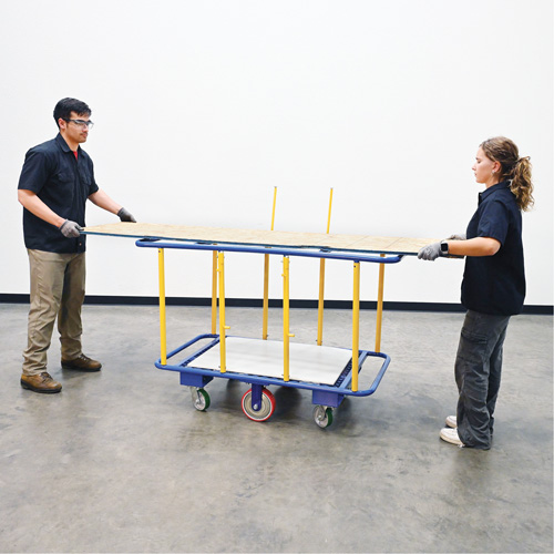Horizontal Panel Cart, 63-7/16" x 28-1/2" x 40-15/16", 2000 lbs. Capacity Nassau Supply