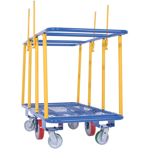 Horizontal Panel Cart, 63-7/16" x 28-1/2" x 40-15/16", 2000 lbs. Capacity Nassau Supply