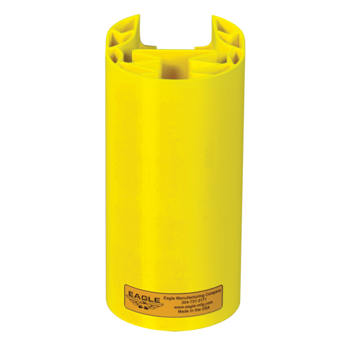 Polyethylene Rack Guard, 5" W x 6" L x 8" H, Yellow Nassau Supply