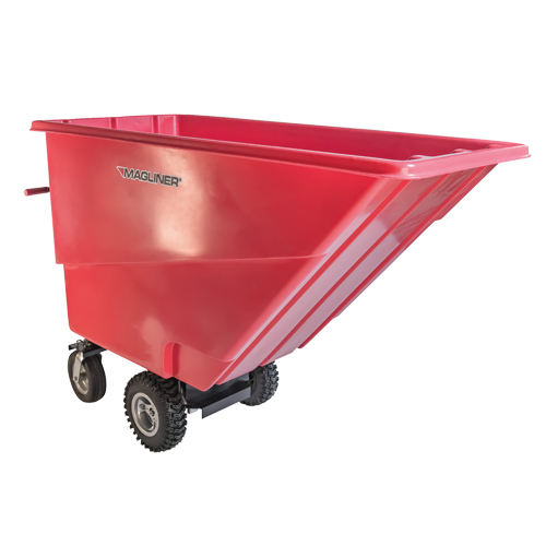Chariot &agrave; bascule motoris&eacute;, Capacit&eacute; 27 cu. ft., 51" h x 81" la x 33" p Nassau Supply