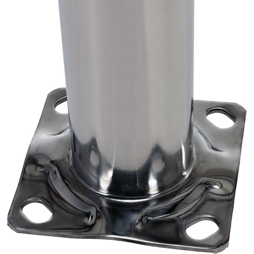 Butoir de s&eacute;curit&eacute;, Acier inoxydable, 36" h x 8" la, Argent Nassau Supply