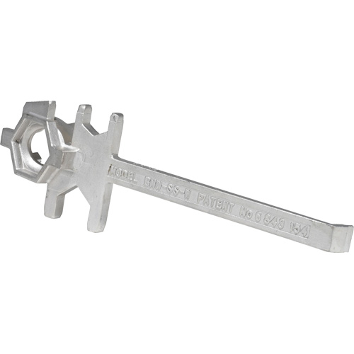Drum Wrench, 3/4"/2" Opening, 9-1/2" Handle, Stainless Steel Nassau Supply