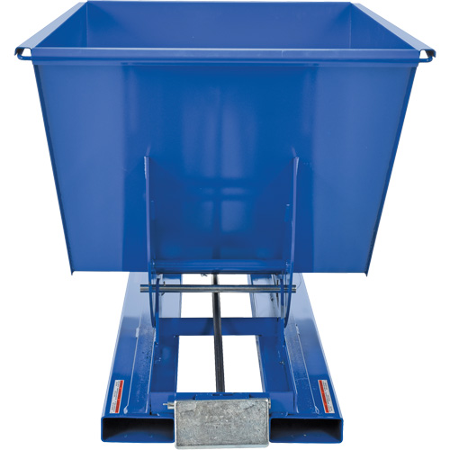 Conteneur autobasculeur, Acier, 1 vg³, Bleu Nassau Supply