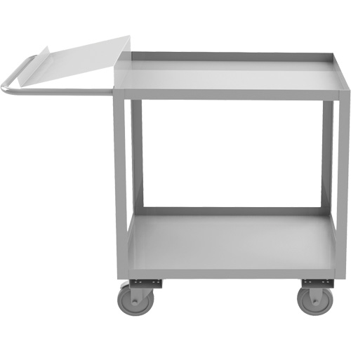 Industrial Grade Order Picking Cart, 39" H x 18-1/8" W x 45" D, 2 Shelves, 1200 lbs. Capacity Nassau Supply