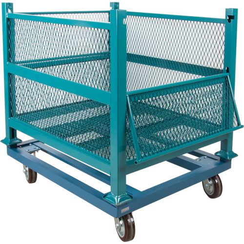 Socle roulant pour contenant ouvert en maille, 40,5" la x 34-1/2" p x 10" h, Capacit&eacute; de 3000 lb Nassau Supply