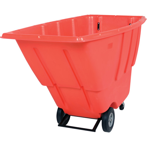 Chariot basculeur, Poly&eacute;thyl&egrave;ne, 0,5 vg³, Capacit&eacute; de charge de 450 lb Nassau Supply