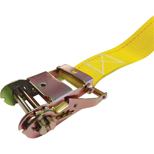 Ratchet Strap, E-Track System, 2" W x 12' L, 1333 lbs. (605 kg) Working Load Limit Nassau Supply