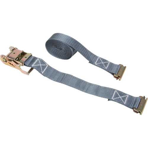 Ratchet Strap, E-Track System, 2" W x 16' L, 1333 lbs. (605 kg) Working Load Limit Nassau Supply