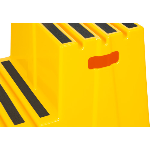 Industrial Step Stool, 2 Steps, 26" x 22-7/16" x 19-11/16" High Nassau Supply