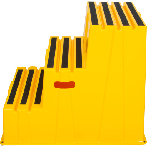 Industrial Step Stool, 3 Steps, 34-13/16" x 22-7/16" x 28-1/2" High Nassau Supply