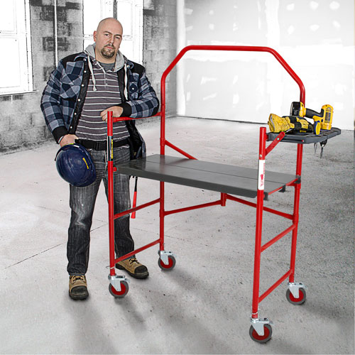 Buildman Portable Scaffold, 40-5/8" D x 4' H Nassau Supply