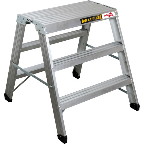 Poste de travail chevalet de sciage portatif, Cadre Aluminium, 12-1/4" p x 36" h Nassau Supply