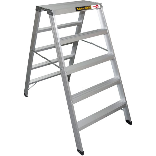 Poste de travail chevalet de sciage portatif, Cadre Aluminium, 12-1/4" p x 56" h Nassau Supply
