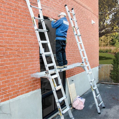 Telescoping Work Plank, 156" W x 12" D, 250 lbs. Capacity, Knocked Down Nassau Supply