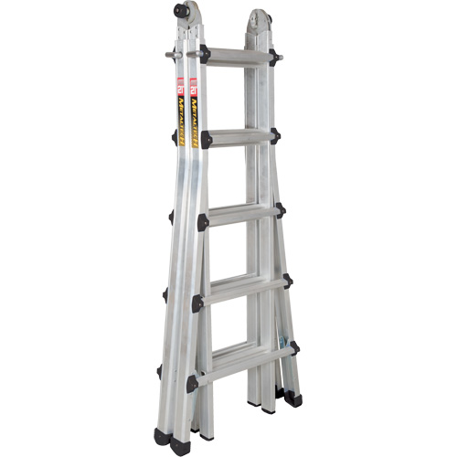 Telescoping Multi-Position Ladder, Aluminum, 300 lbs., CSA Grade 1A Nassau Supply
