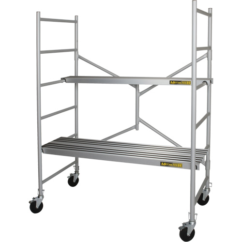 Portable Alu Series Scaffold, Aluminum Frame, 29" D x 72" H Nassau Supply