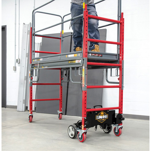 Complete Motorized Buildman 6' Baker Scaffold Kit, 31" D x 118-3/4" H Nassau Supply