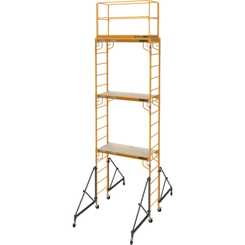 Complete 18' Drywall  Baker Scaffold Tower Set, 122" D x 236" H Nassau Supply