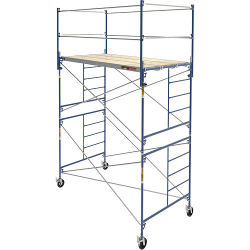 Complete Scaffold Tower with Casters, 66-2/10" D x 177-1/2" H Nassau Supply
