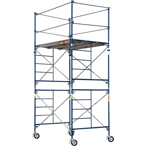 Tour d'&eacute;chafaudage compl&egrave;te avec roulettes, 69-1/2" p x 178" h Nassau Supply