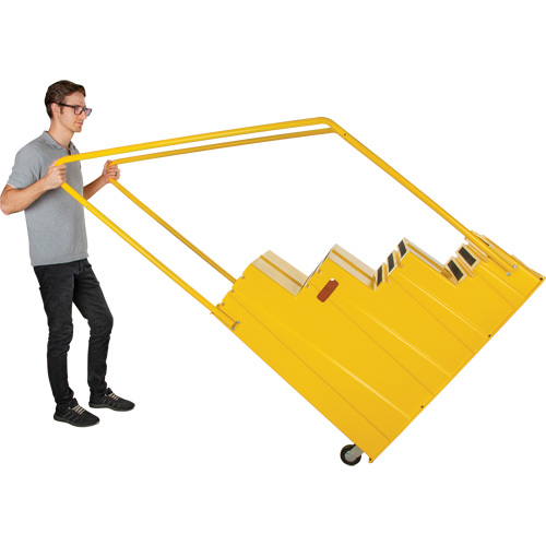 Industrial Step Stool, 4 Steps, 44" x 22-1/4" x 65-1/8" High Nassau Supply