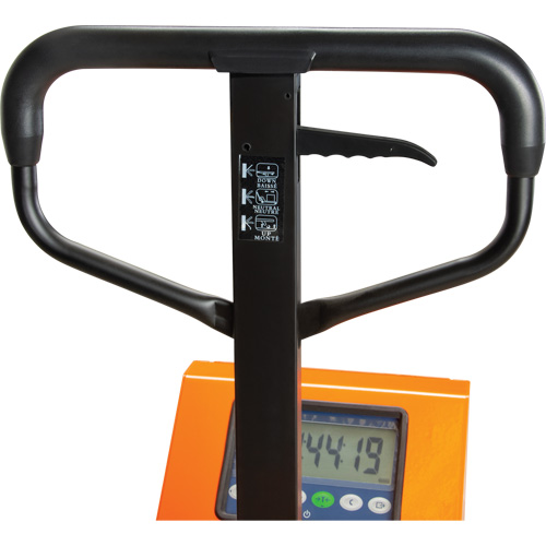 Digital Scale Pallet Truck, 44.5" L x 27.75" W, 4400 lbs. Cap. Nassau Supply