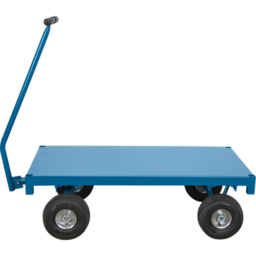 Chariot de ramassage &agrave; plateforme pour l'ext&eacute;rieur, 30" la x 60" la x Capacit&eacute; 1000 lb Nassau Supply
