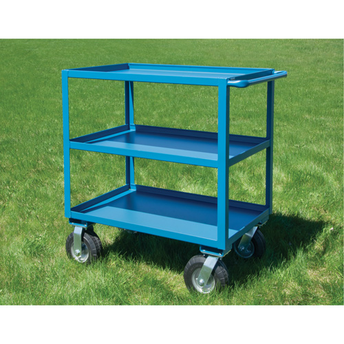 Outdoor Shelf Cart, 3 Tiers, 18" W x 39" H x 33" D, 1200 lbs. Capacity Nassau Supply