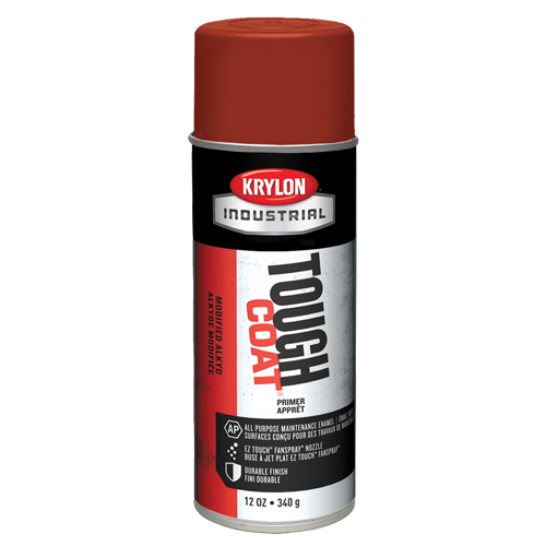 Tough Coat&reg; Acrylic Alkyd Enamel - Primer, Red Oxide, Very Flat, 12 oz., Aerosol Can Nassau Supply