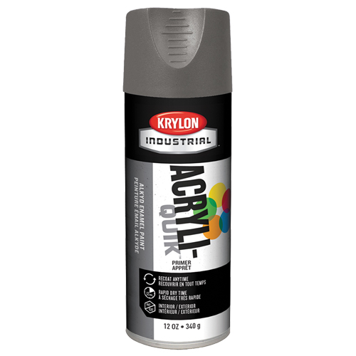 Laque industrielle Acryli-Quik, Gris, Tr&egrave;s mat, 12 oz, Canette a&eacute;rosol Nassau Supply