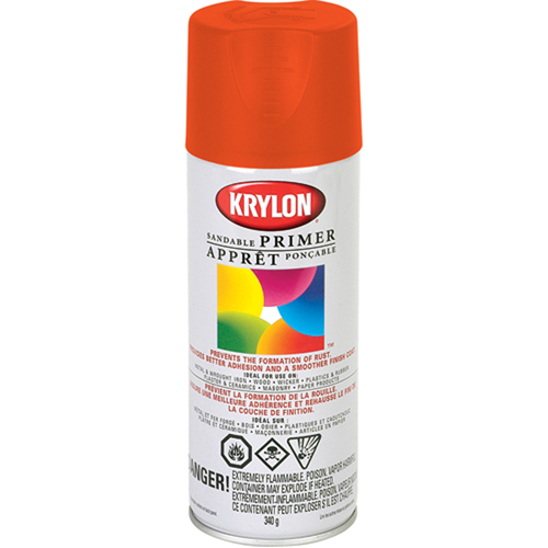 Fluorescent Spray Paint, Fluorescent Red/Orange, 11 oz., Aerosol Can Nassau Supply