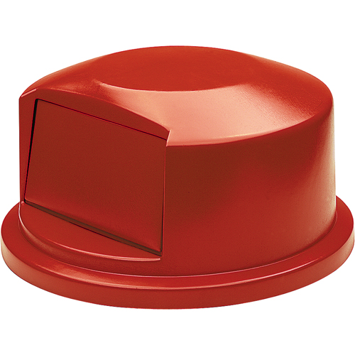 Couvercles ronds Brute, Couvercle bomb&eacute;, Plastique/Poly&eacute;thyl&egrave;ne, Convient aux contenants 24" dia. Nassau Supply