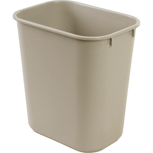 Soft Wastebasket, 28 qt., Plastic Nassau Supply